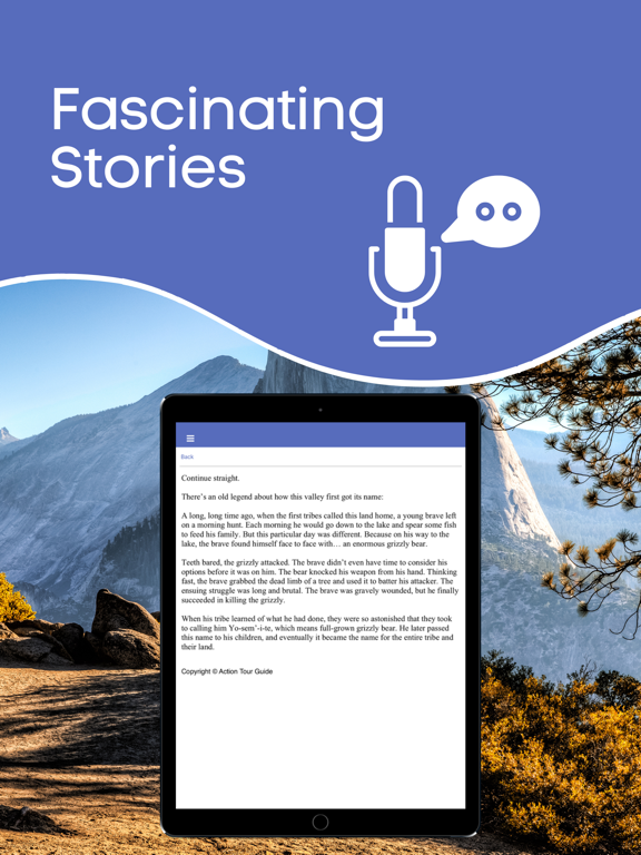 Yosemite National Park Tour iPad screenshot 5 - Travel app