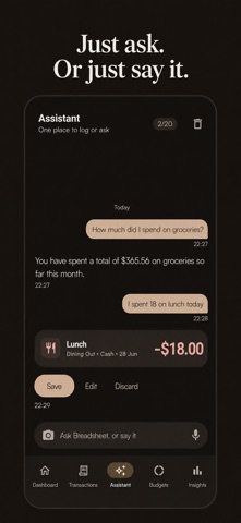 Breadsheet: Budget & Expense Screenshot 2 of 7