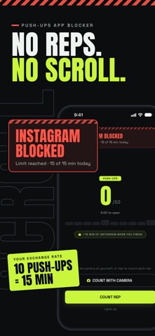 Push Ups App Blocker: RepLock Screenshot 1 of 6
