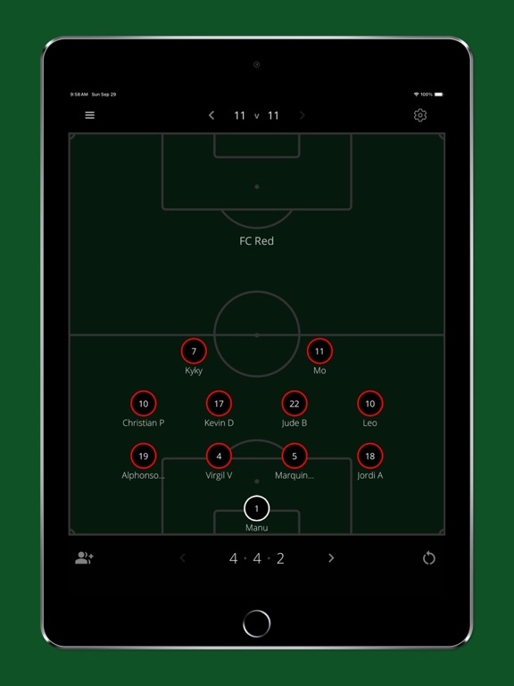 Match Keeper iPad screenshot 4 - Sports app