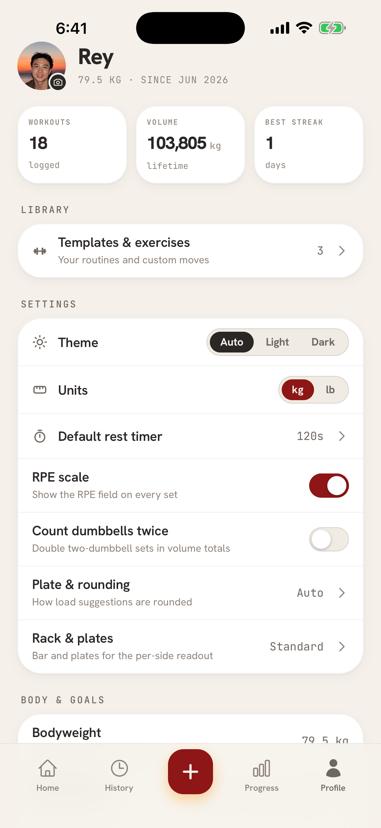 Shojin: Gym Workout Tracker screenshot 5