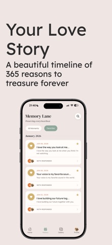 Couple Tracker: 365 Reasons screenshot
