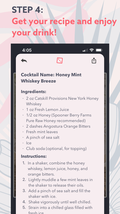GlassEye - Cocktail Creator Screenshot