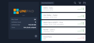 UniPad screenshot