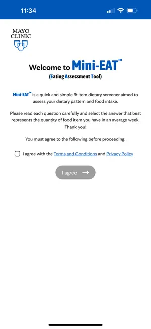 Mayo Clinic Mini-EAT screenshot 1