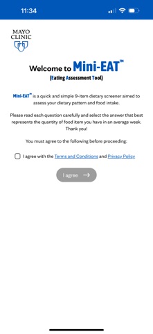 Mayo Clinic Mini-EAT screenshot