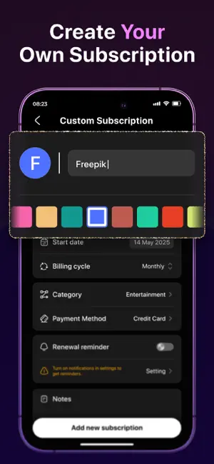 Subscription Manager: SubFix screenshot 4
