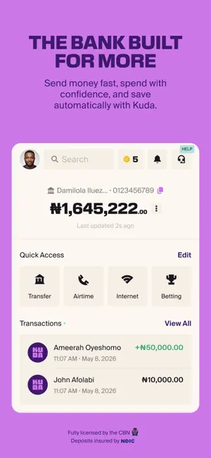 Kuda - Free transfer & payment screenshot 1
