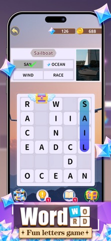 Word Word-Fun Letters Game iPhone screenshot