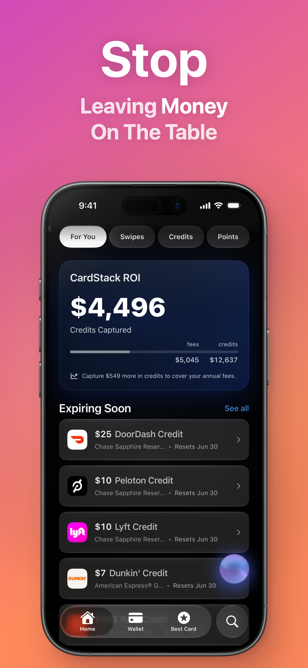 Credit Card Tracker: CardStack screenshot 3