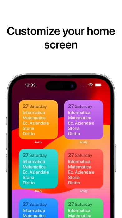 Amity: School Widget Screenshot