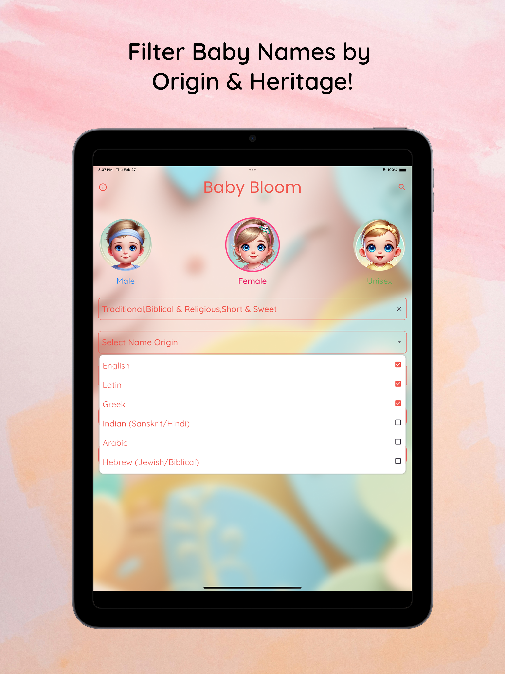 BabyBloom –Baby Name Generator