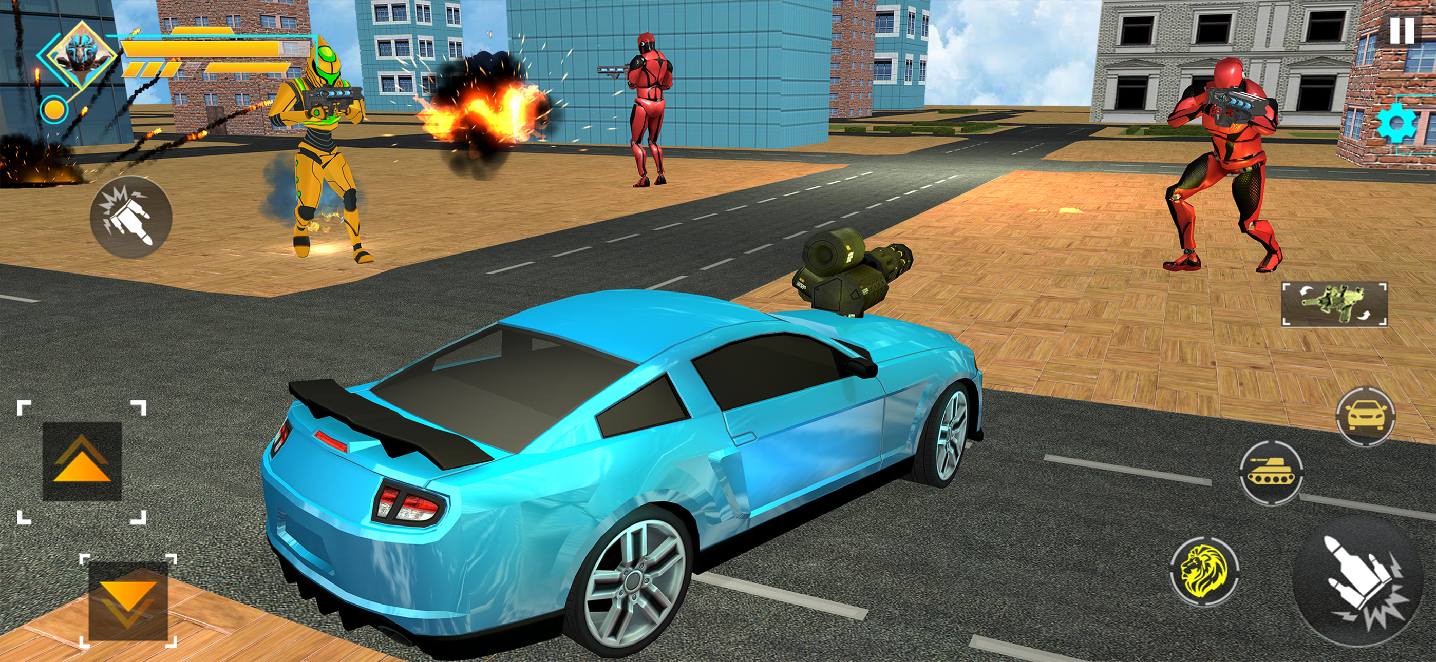 Superhero Robot Alien Rescue