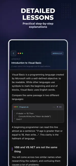 Learning Visual Basic screenshot 4