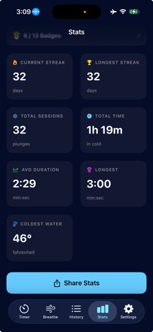FrostDip - Cold Plunge Timer screenshot