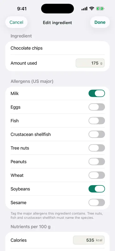 LabelForge: Nutrition Facts screenshot 6 of 7
