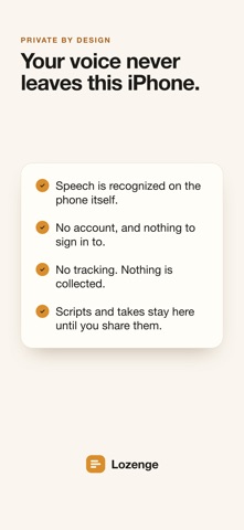 Lozenge: Voice Teleprompter screenshot 6