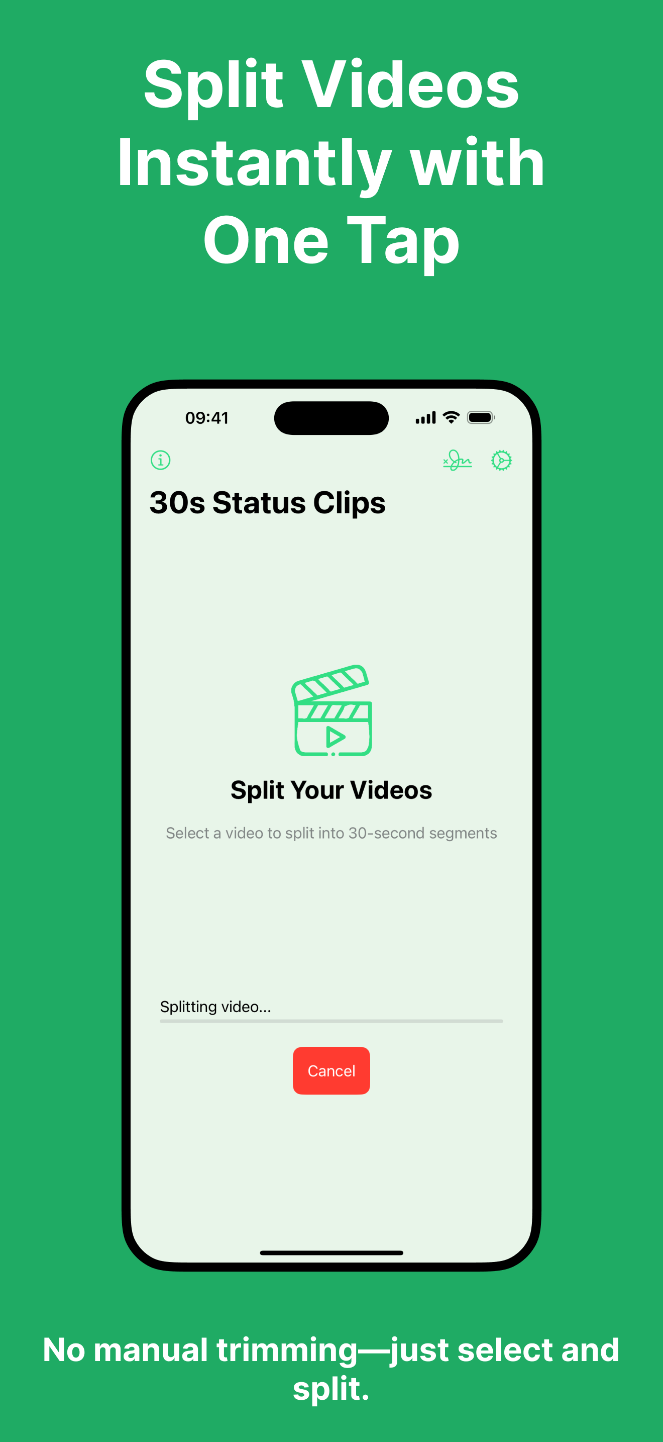 30s Status Clips for WhatsApp