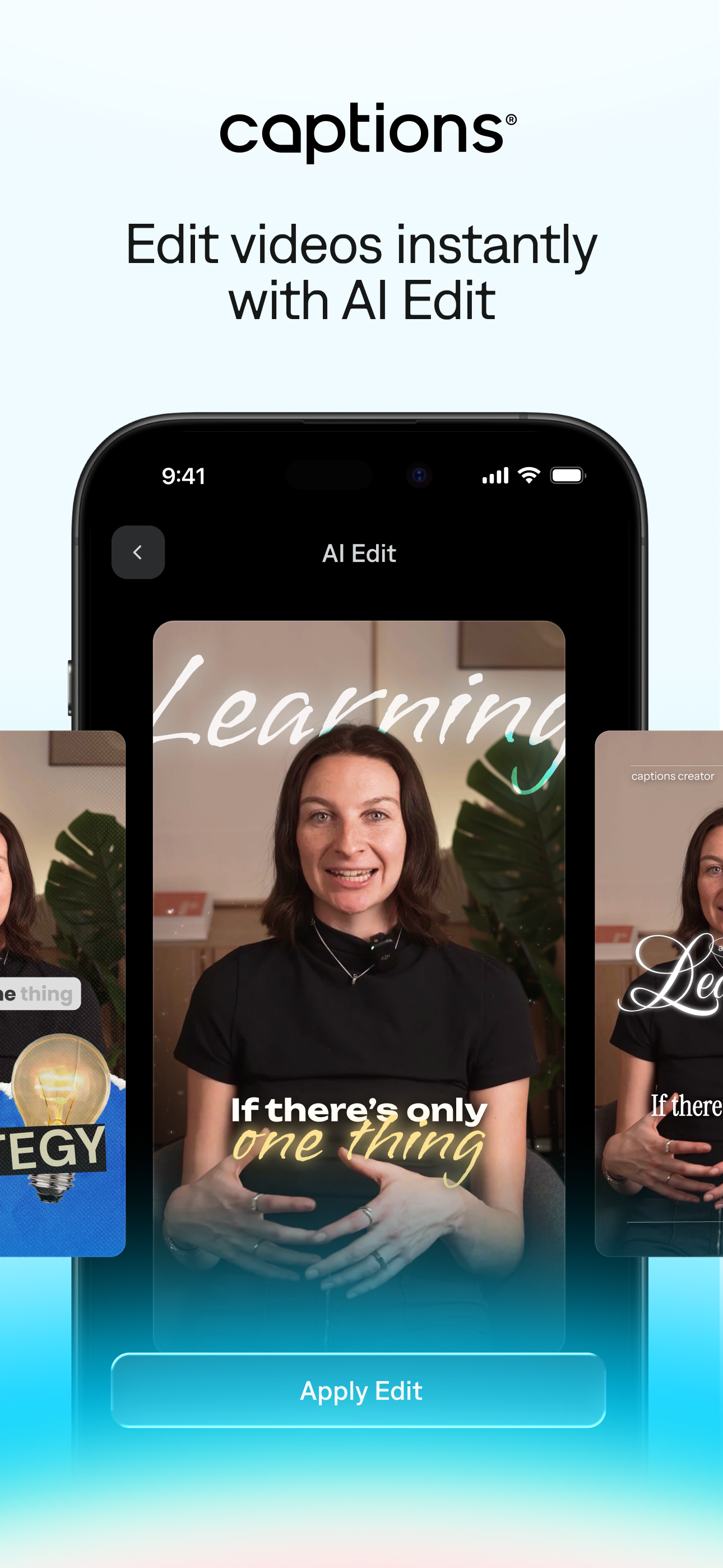Captions: AI Edits Your Video