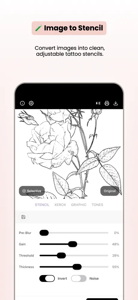 Tattoo Stencil Lab screenshot 2
