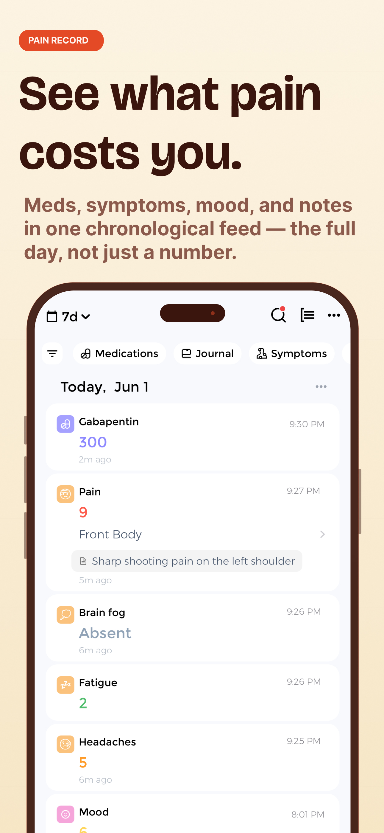 Pain Tracker - Palina screenshot 7