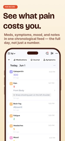 Pain Tracker - Palina Screenshot 7 of 10