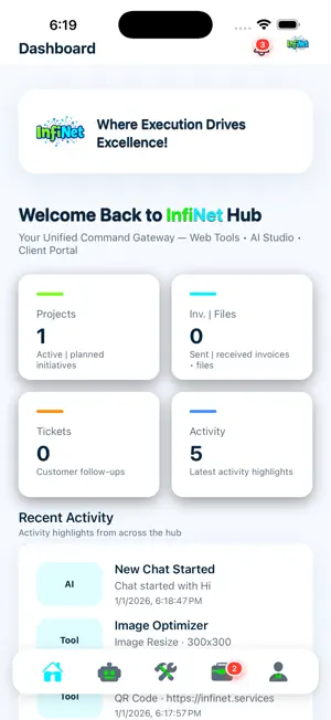 InfiNet Hub screenshot 1