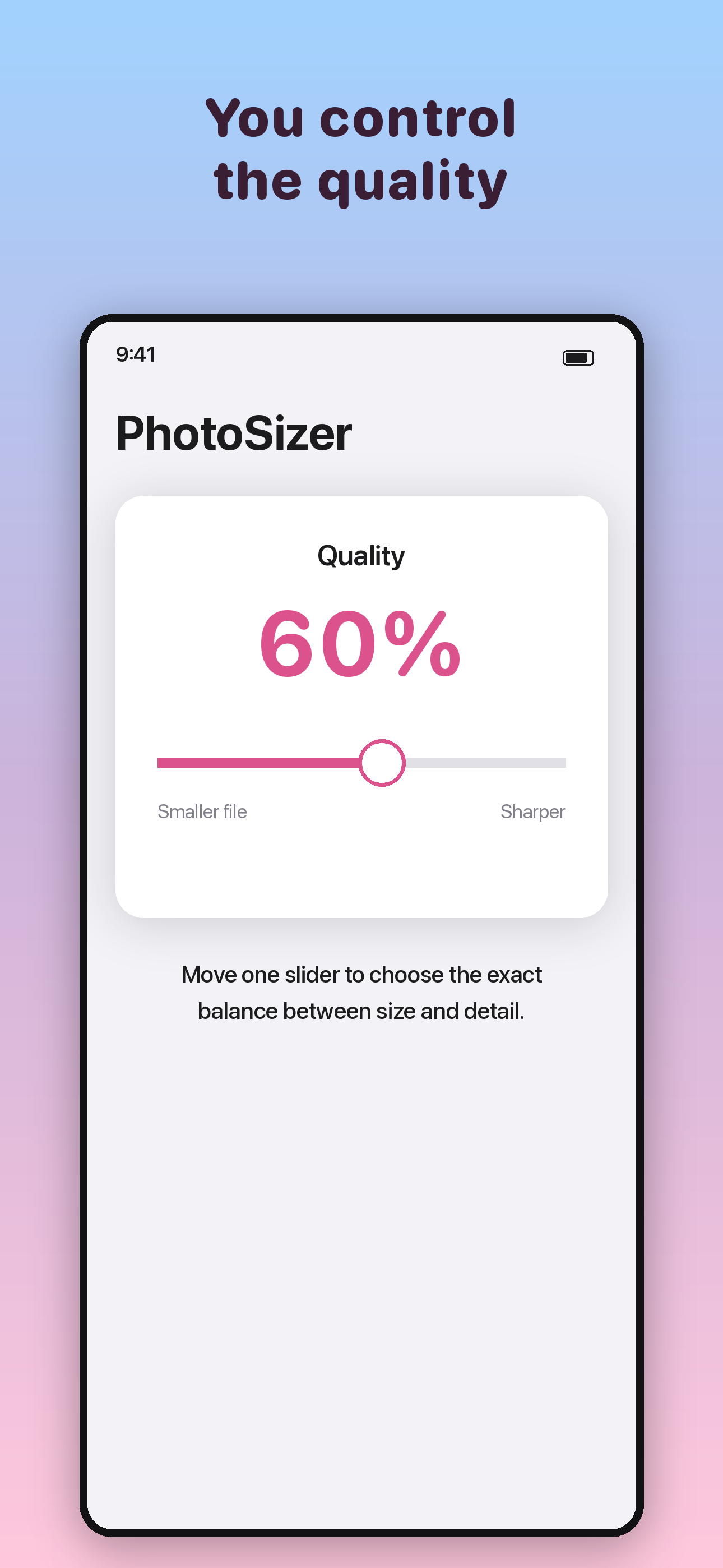 PhotoSizer: Photo Compressor screenshot 4