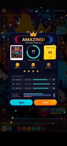 Chame Camo : Hide & Seek iPhone screenshot