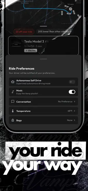 Vamp. Rideshare Revamped screenshot 3