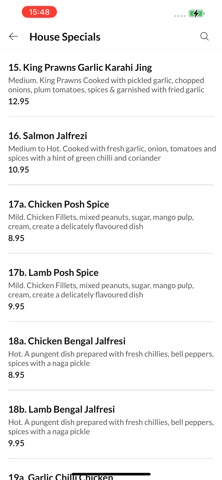 Nadirahs Curry Caistor. Screenshot 3 of 4