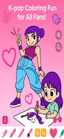Kpop Quiz: Coloring Stars iPhone screenshot