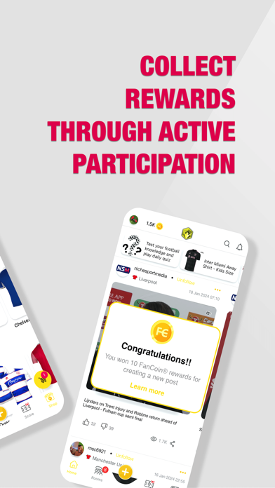 Football Fan - Social App Screenshot