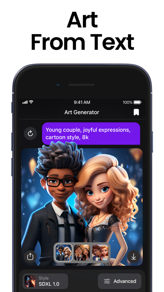 #3. AI Photo Generator: ARTA (iOS) Podle: AIBY