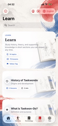 ITF Taekwondo Theory iPhone screenshot