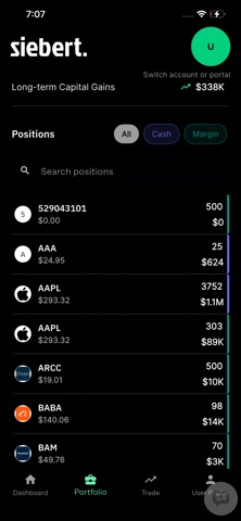 Siebert Investor Mobile screenshot