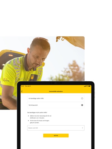 ADAC Pannenhilfe iPad screenshot 5
