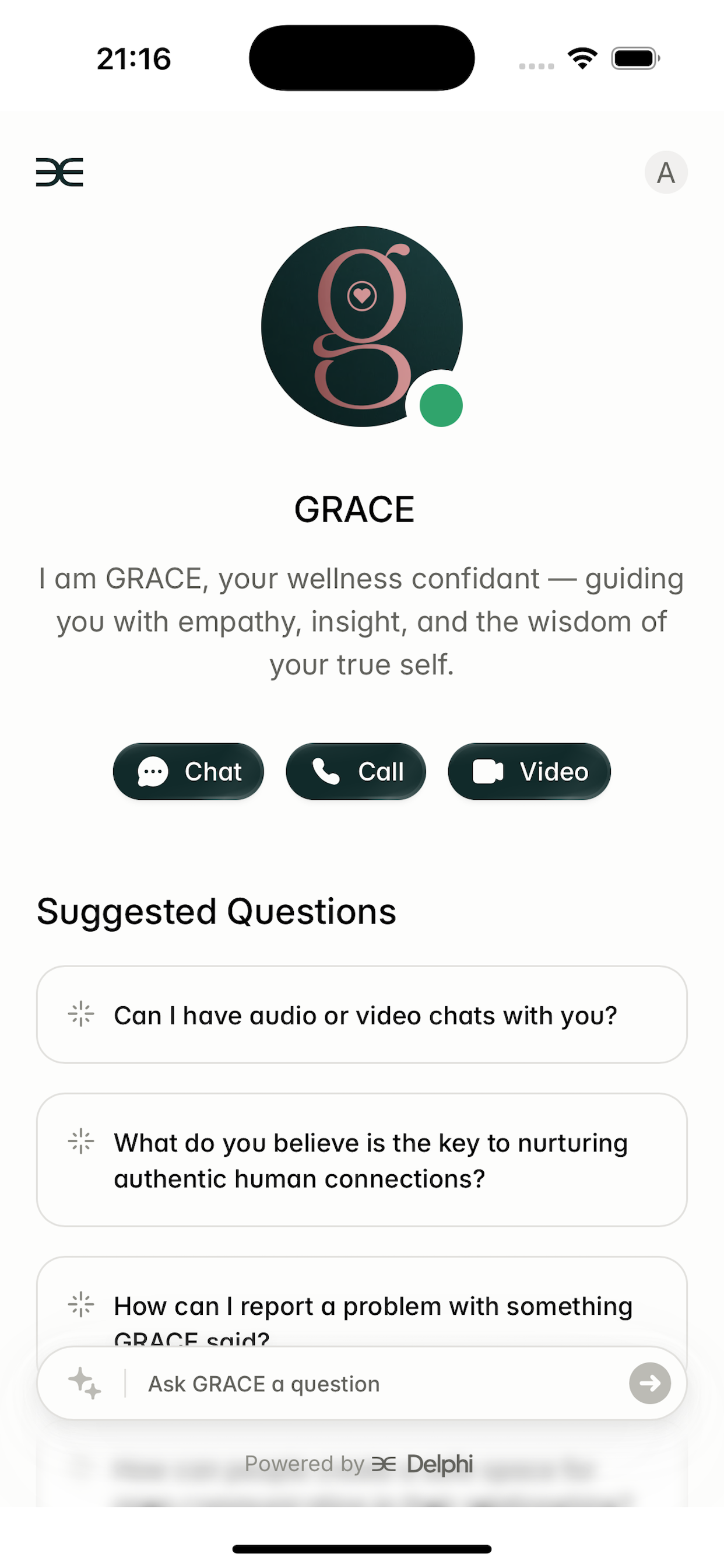 GRACE – Wellness Confidant