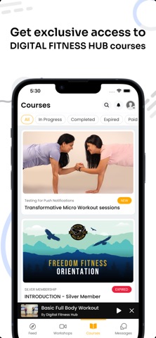 Digital Fitness Hub iPhone screenshot