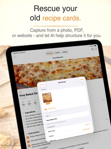 Chef's Recipe Studio iPad screenshot