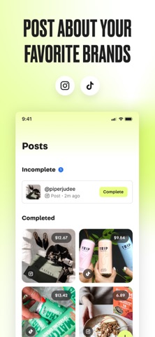 Social Tip: Post & Earn iPhone screenshot