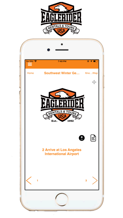 EagleRider Mobile Tour Guide Screenshot