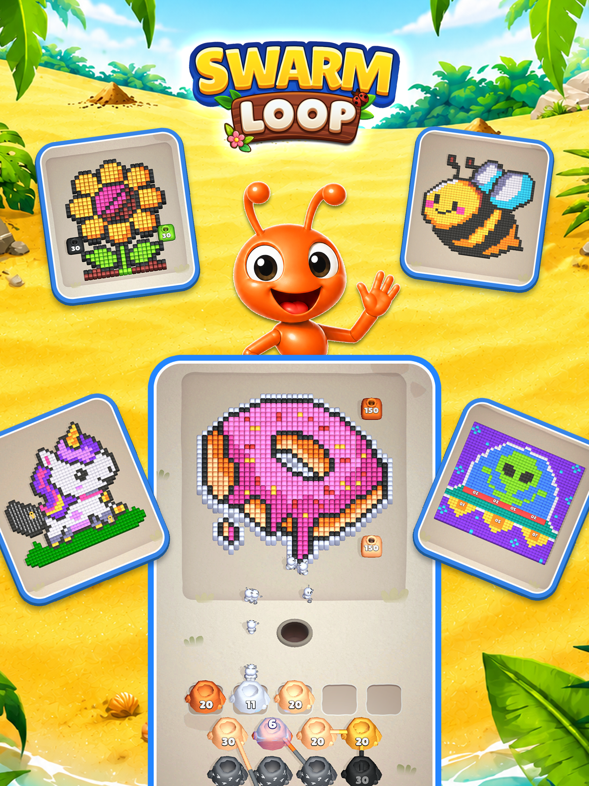 Swarm Loop: Block Rush screenshot 14
