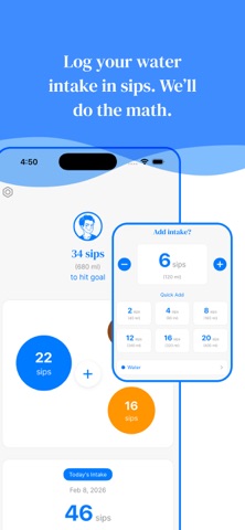 Sipflow - Water Tracker Screenshot 2 of 9