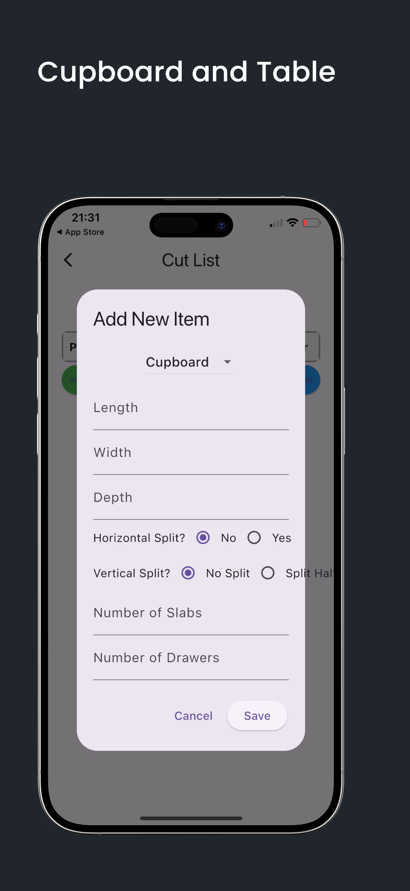CutList screenshot 5