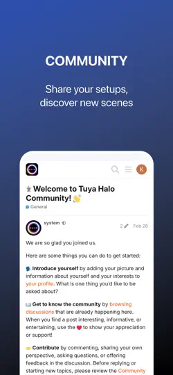 Captura de pantalla de Tuya Halo en iPhone 3