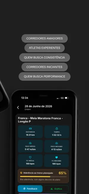Peakpace iPhone screenshot 2