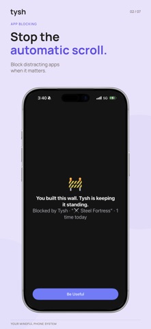 Tysh: Mindful Phone System Screenshot 2 of 7