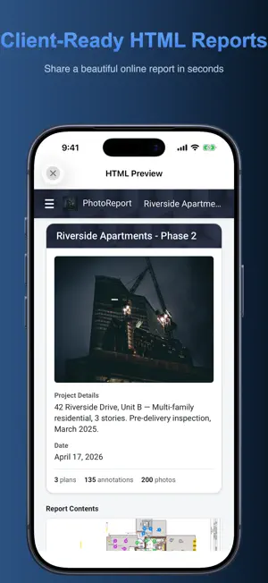 PhotoReport — Photo Reports screenshot 1