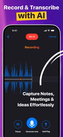 Voice Notes AI - Record Memos Screenshot 1 of 7
